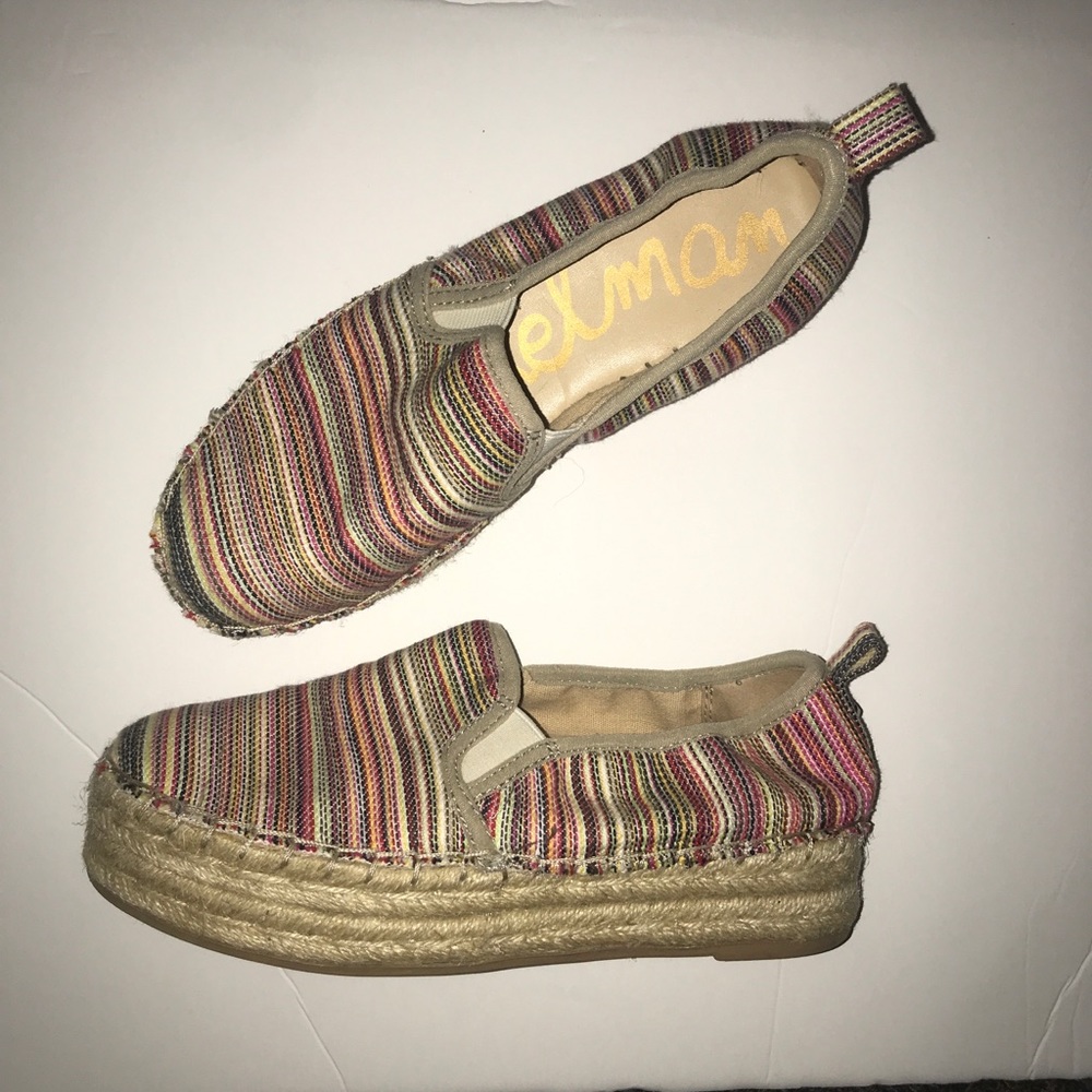 Sam Edelman Multi Color Woven espadrilles, Size 6M